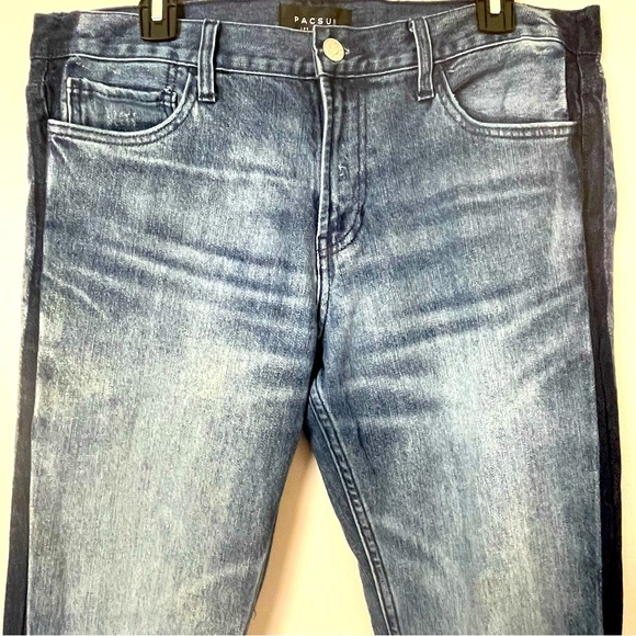 PACSUN Jeans Skinny Comfort Stretch Two Tone 32 x 32 Blue - Picture 2 of 7